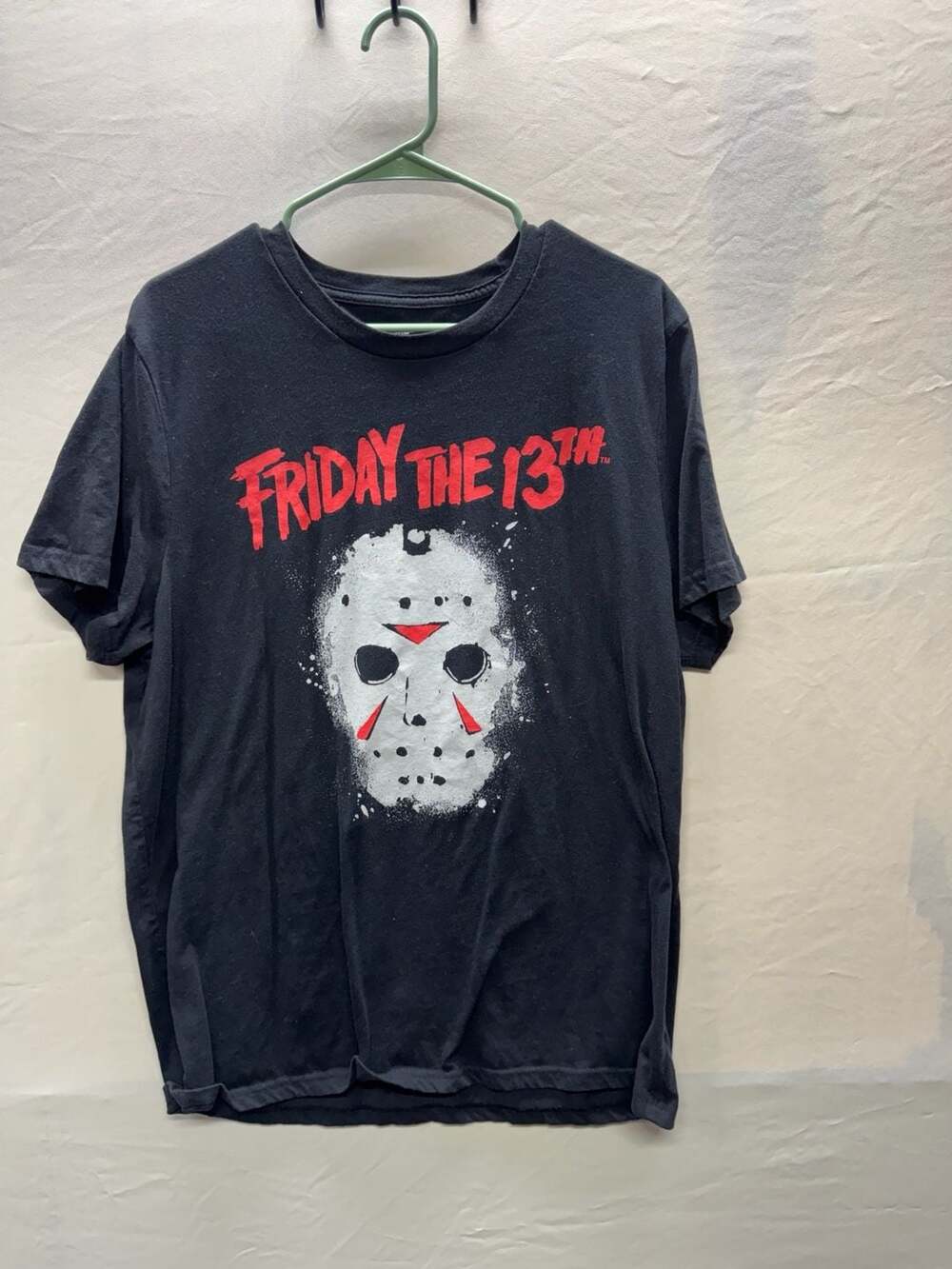 Friday the 13th Jason Mask Graphic T-Shirt Size XL Black